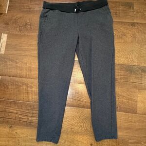 Lauren Ralph Lauren Active Sweatpants Womens L Gray Tapered Drawstring Joggers